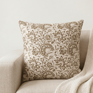 <b>Soft</b> Cotton Block Printed Cushion Cover with Elegant Floral and Geometric Patterns Washable Handmade <b>Pillow</b> Covers - Product Image 3