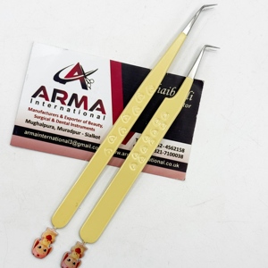 แหนบต่อขนตาแบบแยกส่วน 90 องศา ดีไซน์ CNC ตามสั่ง ผลิตจากสแตนเลสอย่างยั่งยืน อุปกรณ์เสริมความงามสำหรับขนตา - Product Image 6