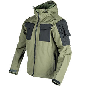 Veste Softshell Tactique Respirante Coupe-Vent Imperméable à Capuche en Polaire Épaisse Chaude avec Fermeture Éclair – Prix de Gros Abordable - Product Image 1