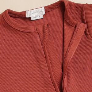 Mameluco con cremallera de bambú elastano de calidad premium-Picante - Product Image 3