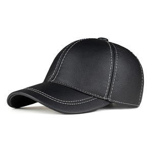 Classic Leather <b>Baseball</b> <b>Cap</b> Soft Touch Adjustable Fit Breathable Casual Outdoor Fashion Hat Premium Quality Factory Direct - Product Image 2