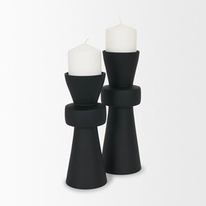 Decorative Antique Style Modern Black Candlestick Holder Set <b>Heat</b> Resistant Home Decoration - Product Image 4