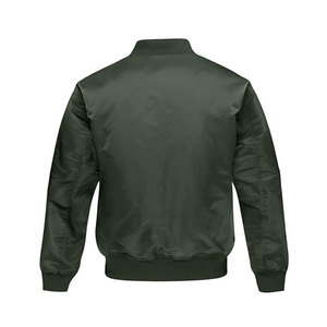 Winter Nylon <b>Mens</b> Windbreaker Solid Color Full Zipper Bomber <b>Jacket</b> Baseball Outerwear Autumn Wear <b>Men</b> Bomber Varsity <b>Jacket</b> - Product Image 5