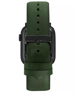Cinturino in pelle Premium da uomo verde scuro compatibile con orologio Apple Ultra da 42mm, 44mm, 45mm, Ultra2 | Vince Camuto - Product Image 3