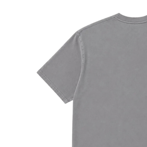 เสื้อยืดโอเวอร์ไซส์ผู้ชาย คอกลม แขนสั้น สีเทาเรียบ สไตล์สตรีทแวร์ ขายส่ง เสื้อผ้าลำลองใส่ได้ทุกวัน - Product Image 3