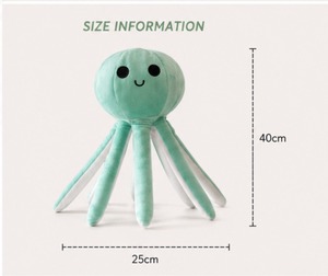 Peluche de Pulpo Adorable, Juguete de Peluche Suave de Velboa, Regalo para Niños, Animal Marino Seguro para Bebés, Personalizable, OEM, Venta al Por Mayor - Product Image 5