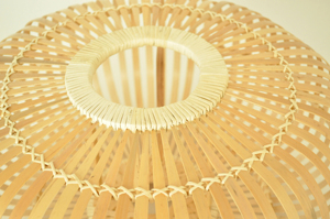 Handmade Bamboo Low Dome Lampshade Sustainable Pendant Light Shade Eco Friendly Woven <b>Ceiling</b> Lamp OEM Supplier Vietnam - Product Image 5