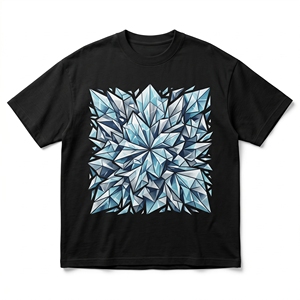 Camiseta Personalizada con Gráfico de Dragón de Hielo, Gris Carbón, para Hombre, con Estampado de Dragón de Cristal - Product Image 1