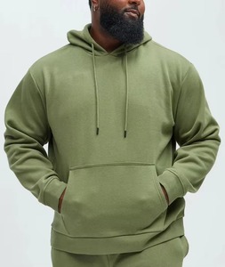 Sweat à capuche uni en polaire douce lavée, respirant, écologique, style streetwear décontracté, vêtements chauds d'hiver pour fabricants de mode - Product Image 1