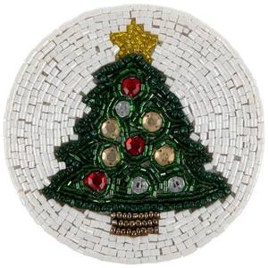 Artisan Crafted Festive Crystal <b>Beaded</b> Cup <b>Coasters</b> Heat Resistant for Housewarming & Promotional Gifts - Product Image 4