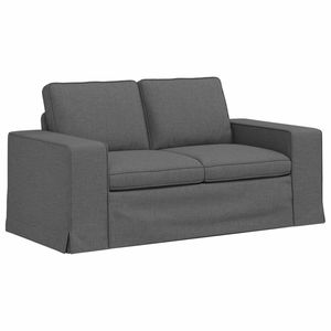 Ensemble de canapés de salon 2 places en tissu gris foncé 182 x 80 x 82 cm - Product Image 5