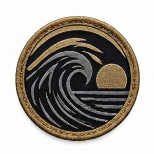High Density Woven Synthetic Badges With Laser Cut For <b>Backpacks</b> Duffel Bags Outdoor Equipment Sportswear And Clothing - Product Image 3