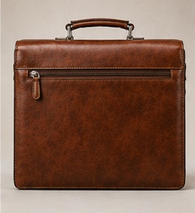 Bolso de Cuero Genuino de Lujo, Clásico, Portátil, Vintage, para Oficina, Portátil, Casual, para Hombre, para Viajes, con Cierre de Solapa - Product Image 3