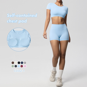Conjunto de Leggings Deportivos para Mujer, Cintura Alta, Bra Deportivo, Ropa de Yoga y Gimnasio, Transpirable, Compresión, Secado Rápido, OEM/ODM - Product Image 5