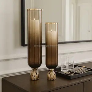 <b>Rustic</b> <b>Farmhouse</b> Candle Holder for <b>Dining</b> <b>Table</b> Interior Decoration Premium Candle Stand Luxury Interior Styling Zahid Exports - Product Image 2