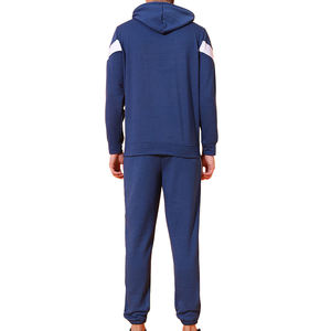 Ensemble survêtement 2-en-1 avec sweat à capuche et pantalon de jogging en molleton, coupe oversize et ample, pour homme, décontracté, coupe-vent, 100% coton, haute qualité - Product Image 4