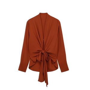 Tops sencillos y elegantes para mujer, ropa informal de oficina para mujer, tops transpirables para uso diario, tops elegantes y elegantes para mujer - Product Image 1