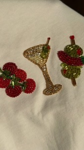 Top de Diseño de Lujo para Mujer, Bordado a Mano con Cuentas de Cristal y Vidrio de Inspiración Vintage, para Bautizo y Bodas - Product Image 6