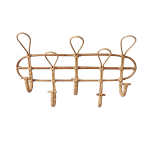 Porte-manteau mural moderne en métal doré avec 5 crochets, support décoratif en fer pour clés et serviettes, idéal pour l'entrée et le salon - Product Image 4