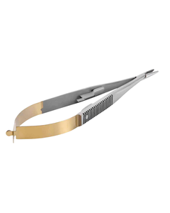 Portaagujas Dental Ergonómico de Acero Inoxidable Castroviejo de 16 cm, Instrumento Quirúrgico Recto - Product Image 2