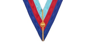 Collier de grade de chapitre Royal Arch, insignes de cérémonie haut de gamme, broderie à la main en fils d'or, qualité supérieure - Product Image 2