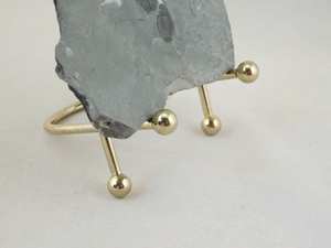 Décoration d'intérieur : Chevalet de présentation autoportant en métal doré, réglable, pour décoration de sol et de mariage - Product Image 4