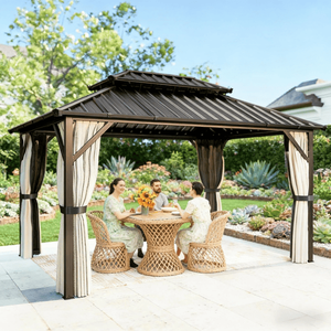 Gazebo/Pergola da Giardino con Tettoia per Ombra e Comfort all'Aperto - Product Image 1