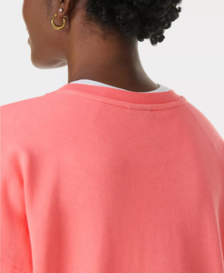 Sweat-shirt à col rond surdimensionné en molleton avec logo personnalisé, broderie de haute qualité, sweat-shirt graphique pour femmes, streetwear pour femmes - Product Image 4