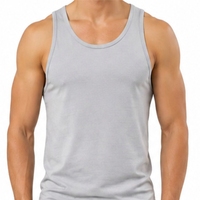 Ensemble deux pièces pour homme, débardeur sans manches et short, couleur unie, vêtements décontractés d'été, respirant, en coton tricoté, sportif, personnalisable, pour la salle de sport