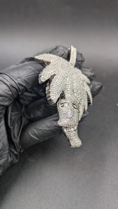 จี้รูปต้นปาล์มประดับเพชรโมอิสซาไนต์แบบสั่งทำพิเศษ สไตล์ฮิปฮอป เงินแท้ 925 สำหรับแร็ปเปอร์ - Product Image 3