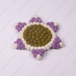 ที่รองแก้วรูปดาวผ้าสักหลาดสำหรับตกแต่งโต๊ะพรมปูพื้นและพรมขนสัตว์ - Product Image 6