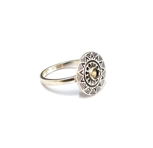 Manufacturer 925 Silver Intricate Design <b>Ring</b> High Quality Yellow <b>Citrine</b> Jewelry Worldwide Export Jewelry Supplier - Product Image 3