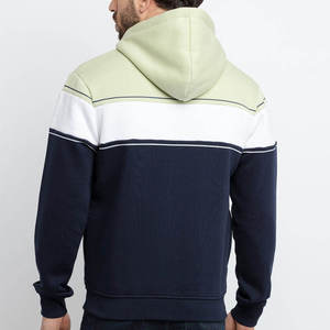 Sweat à capuche pour homme avec logo brodé, prix de gros, 100% coton molletonné, poche respirante, couleur unie, manches longues, hiver - Product Image 3
