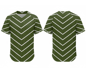 Chemise de baseball personnalisée – Tissu en polyester doux pour sublimation |   Kit de baseball d'équipe avec logo et numéros personnalisés |   Polyester respirant - Product Image 6