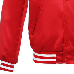 New Wholesale New Design Style Hot <b>Sale</b> High Quality Satin Waterproof <b>Winter</b> <b>Jacket</b> Custom Satin Lettermen <b>Jacket</b> For <b>Man</b> - Product Image 4
