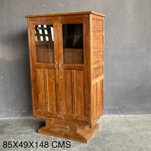 La Mejor Colección de Vitrinas de Madera Vintage con Puertas de Vidrio, Mueble de Almacenamiento, Arte Antiguo del Himalaya - Product Image 1