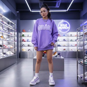 เสื้อสเวตเชิ้ตผ้าฟลีซคอตตอน 100% หนานุ่ม พิมพ์ลาย 3 มิติ สไตล์ฮิปสเตอร์ แฟชั่นสตรีทแวร์ สำหรับฤดูหนาว - Product Image 1