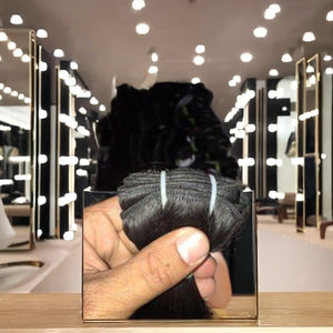 Extensiones de cabello humano virgen indio de alta calidad premium, tejidas en India. Cabello natural ondulado de un solo donante, muy vendido. - Product Image 4