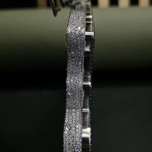 Colgante Hip Hop de Moissanita con Número Personalizado, Chapado en Plata 925, con Letras y Nombre Personalizado, Pasa la Prueba del Diamante, Colgante Bust Down - Product Image 3