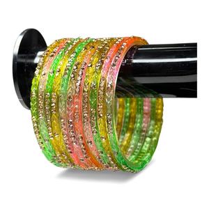 Elegant Rain Drop Bangles Set for Women Trendy Islamic Bridal <b>Wedding</b> Party Wear Indian Pakistani Jewelry - Product Image 2