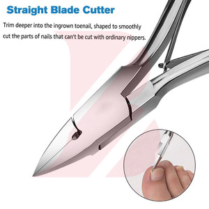 กรรไกรตัดเล็บสแตนเลส OEM ODM คุณภาพสูง สำหรับตัดเล็บเท้า ขายส่งอุปกรณ์เสริมความงามสำหรับร้านทำเล็บมืออาชีพ - Product Image 3