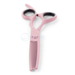 Ciseaux à effiler roses en acier inoxydable pour barbier, ciseaux de coiffure pour salon, outils de coupe et de coiffage des cheveux - Product Image 4