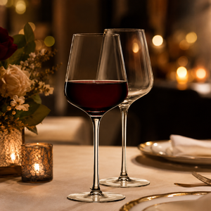 Verres à vin en borosilicate faits à la main de 500 ml, sans plomb, transparents, à pied, pour vin rouge et blanc, réutilisables, vente en gros - Product Image 1