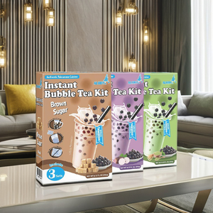 Alody Kit maison instantané aromatisé de haute qualité boisson en poudre de thé à bulles avec de vraies perles de tapioca 18 mois durée de conservation - Product Image 3