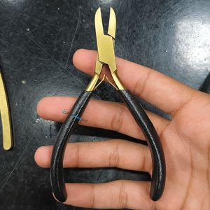 Ensemble d'outils de fabrication de bijoux en acier inoxydable 2 pièces avec logo personnalisé, comprenant des pinces à bec et des pinces coupantes pour fil, 5 pouces / Options personnalisées - Product Image 3