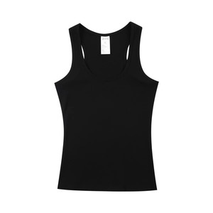 Camiseta sin Mangas de Punto para Hombre, Cuello Redondo, Color Sólido, 280G, Ropa Casual - Product Image 3