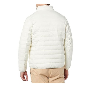 Best Quality Plus Size Men's Waterproof Breathable Puffer Jacket Full Sleeve Slim Fit <b>Covered</b> <b>Button</b> V-neck Gray Color Woven - Product Image 6