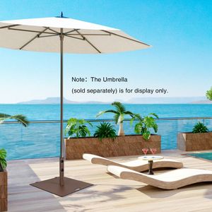 Base dell'ombrello del Patio quadrato 24 pollici 50 libbre ponderata per la stabilità per il vostro spazio all'aperto - Product Image 3