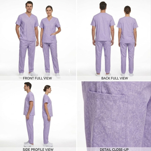ชุดยูนิฟอร์มพยาบาลแบบสวมใส่ได้ทั้งชายและหญิง  แบบซับลิเมชั่น - Product Image 4