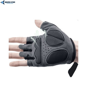 Gants de cyclisme VTT d'été personnalisables avec logo, respirants, antichoc, avec coussinets en gel, demi-doigts, légers, en PU, unisexes - Product Image 3